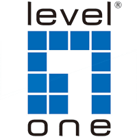 Logo der Marke LevelOne – Hersteller von Netzwerkgeräten und IT-Zubehör